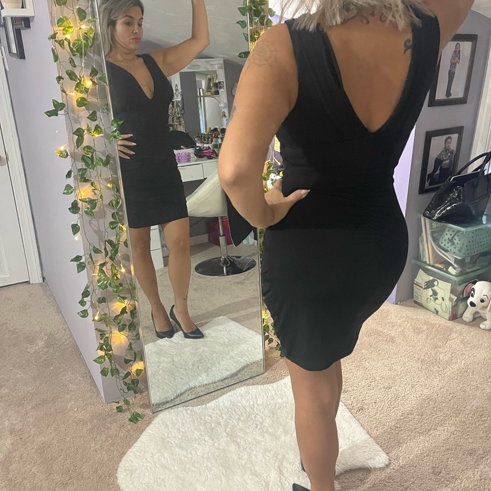 Black bandage dress size L fits like a medium